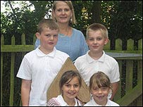 Mrs Yale with Jake, Bronwyn, Stuart and Ellie