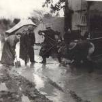 We were rained in in Anconda, Italy in this picture. I am the drowned rat in the middle.