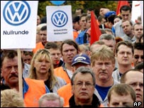 Protesty zaměstnanců v Salzgitteru