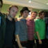 Dermot with Geordie indie stars Maximo Park