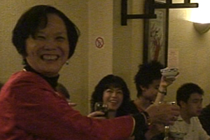 Hilda celebrated her Chinese New Year in style, with bright decorations, a feast of foods and close friends and family.