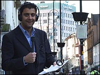 Phil Upton broadcasting in Wolverhampton