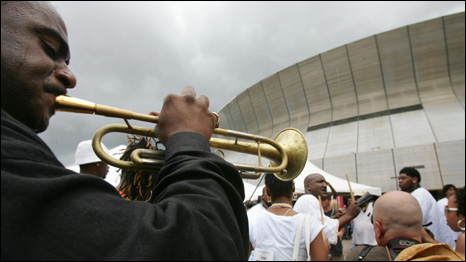 The Superdome reopens in New Orleans