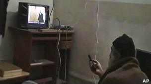 Bin Laden em seu esconderijo