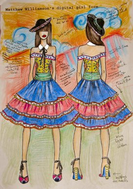 Mexican inspired cocktail dress