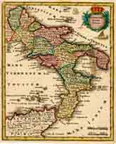 Christoph Weigel Map of Italy 1745 Copyright Kitty Liebreich