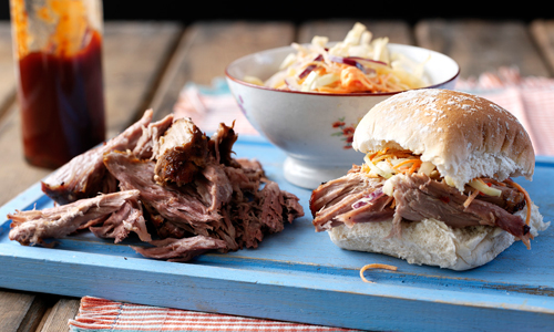 Pulled pork with coleslaw