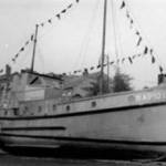 Rapid I, a veteran of the Dunkirk evacuation, at Isleworth Draw Dock, Isleworth,Middlesex.