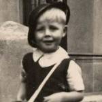 The Author in 1940 complete with gas mask and tin hat