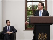 David Cameron and Nick Clegg