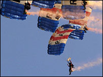 The RAF Falcons Freefall Team
