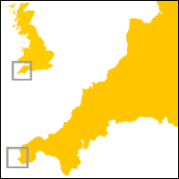 Map of Cornwall