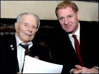 Harry Patch with Poet Laureate, Andrew Motion