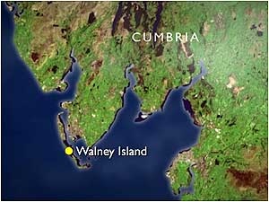 Walney Island map