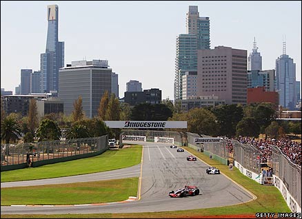 Action from the 2008 Australian Grand Prix