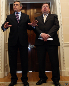 Gordon Brown and Brian Cowen