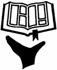 Stylised hand beneath a book