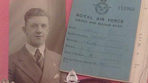 Kenneth Curley sends a message to his parents during WWII