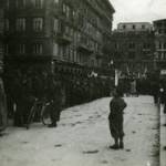 Italians demonstrate in the struggle for powerin post-war Trieste, 2nd May 1945.