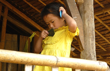 A young girl