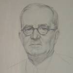 Dr H Elwin Harris in 1954 from a pencil sketch by a patient - John Whitlock