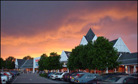 Sunset at Tesco, Reading