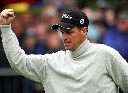 Denmark's Anders Hansen won the BMW PGA Championship at Wentworth after beating Justin Rose in a play-off