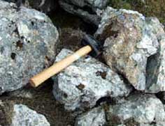 Big hammer and pegmatite