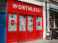 Worthless shopfront