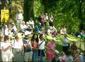 Watching the procession