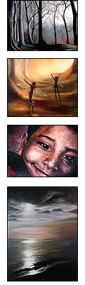 montage of Gillian's artwork