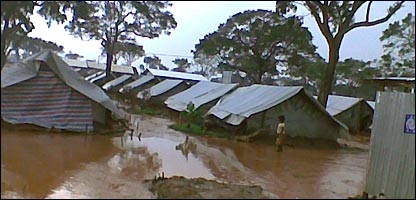Flooded Menik Farm camp