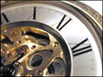 Tick, tock - the grandfather clock.