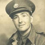 Lance Corporal Alfred Keates photographed at Howards photography shop, Eastgate, Chichester, West Sussex, 1941.