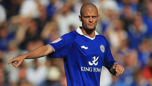 Paul Konchesky in action for Leicester.