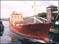 Manchester Ship Canal at Barton Bridge