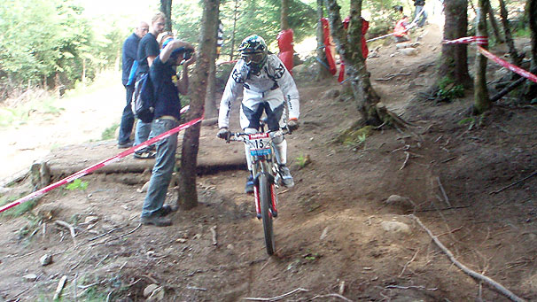 Rider in Fort William MTB World Cup