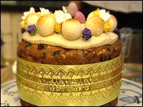 Joanna's simnel cake.