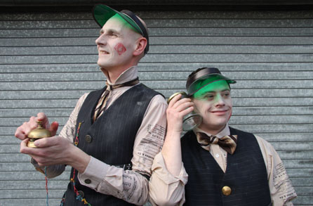 Cast members of The Snooks Brothers. Photo: Ceri Legg