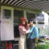 Tabitha & Mairead show off the Airstream