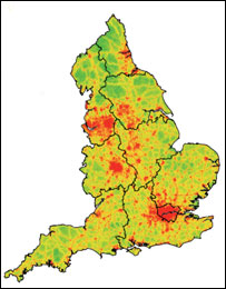 英格兰地图