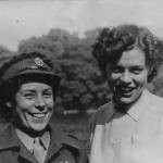 Photograph of Olive Smith and Bunny Carter taken in Weybourne, Norfolk at the end of the War