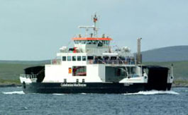 MV Loch Portain (courtesy Calmac), the Berneray to Leverburgh ferry