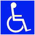 Blue badge symbol