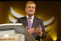Image: Leader of the Liberal Democrats, Charles Kennedy MP, at the Liberal Democrat conference