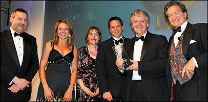Inside Out Yorkshire and Lincolnshire team receiving their RTS award.