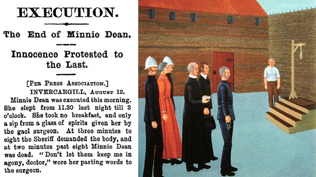 Janice Gill's painting 'The Walk to the Gallows' and a report from the Star newspaper 