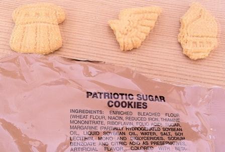 A patriotic sugar cookie as provided by Uncle Sam