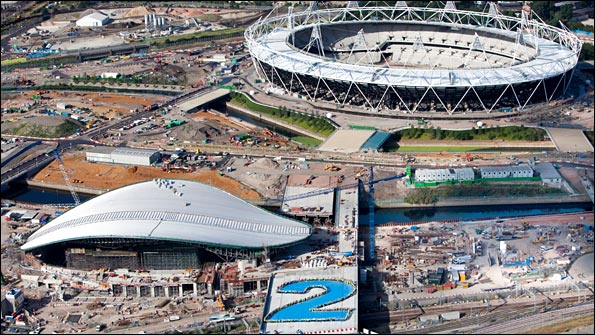 Olympic Park with two years to go