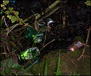 Litter and rubbish in the Secret Garden